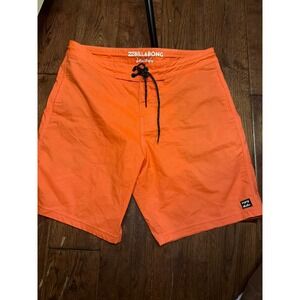 Billabong Lo Tides Board Shorts Mens 32 Orange Recycler Series M118EALL Trunks